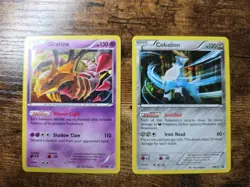 Pokemon Card 2 Lot Giratina XY184 Cobalion BW72 Black Star Promo Holo - Image 3