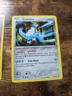 Pokemon Card 2 Lot Giratina XY184 Cobalion BW72 Black Star Promo Holo - Image 5