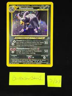 Houndoom 4/75 Neo Discovery Holo Ungraded Pokemon Card - Image 1