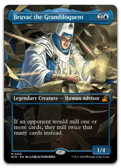 Bruvac the Grandiloquent (Anime Borderless) #418 NM Ravnica Remastered Magic MTG - Image 1