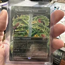 The Grass-Cutting Sword (Sunforger) #2381 FOIL Secret Lair Drop NM ENG MTG Stan - Image 1