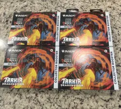 *NEW* *SEALED* Mtg Tarkir Dragonstorm Omega Collector Booster Pack x4 - Image 1