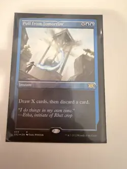Pull from Tomorrow Rare Blue Instant Magic Double Masters 2022 foil etched - Image 1