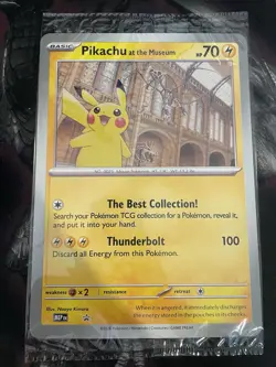Pikachu promo At The Museum Pokemon TCG Jumbo Card SEALED Brand New #promo - Image 1