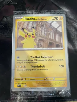 Pikachu promo At The Museum Pokemon TCG Jumbo Card SEALED Brand New #promo - Image 3