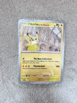 Pokemon TCG Pikachu At The Museum Promo Card Brand New & Sealed - Image 1