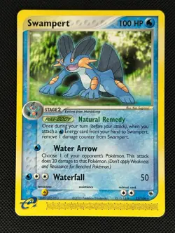 Swampert 23/109 Rare Ruby & Sapphire Pokemon Lightly Played - Image 1