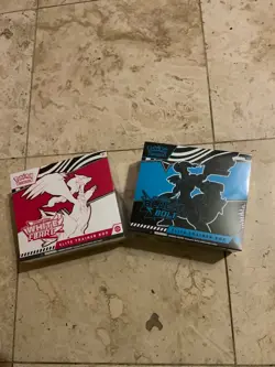 Pokemon Black Bolt and White Flare ETB Sealed - Image 1