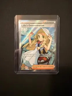 Pokemon Lillie's Determination 169/132 Me01 Ultra Rare Full Art Holo - Image 1