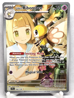 Pokemon Lillie’s Ribombee 164/162 Secret Rare Mint Pack Fresh Journey Together - Image 1