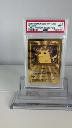 Sequential PSA 9 Charizard & Pikachu 2021 Celebrations UPC Gold Metal Pokemon - Image 2