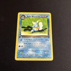 Pokemon Team Rocket 46/82 Dark Wartortle 1st Edition LP-NM - Image 1