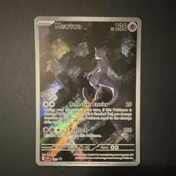 Pokemon Mewtwo 052 Sv: Scarlet & Violet Promo Holo 130 HP Psyslash - Image 1