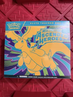 Pokemon TCG: Elite Trainer Box Mega Evolution Ascended Heroes Dragonite Sealed - Image 1