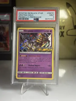 2018 Pokemon Sun & Moon Giratina Holo Prerelease #SM151 PSA 9 MINT Lost Thunder - Image 1