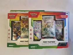 2x Pokemon First Partner Illustration Collection Series 1 New Sealed in hand - Image 1