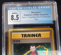 1999 Pokemon Japanese Gym 2 Challenge Giovanni Holo CGC 8.5 NM/MINT+ - Image 2