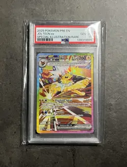 Jolteon Ex Special Illustration Rare Pokemon Prismatic Evolutions 153/131 PSA 10 - Image 1
