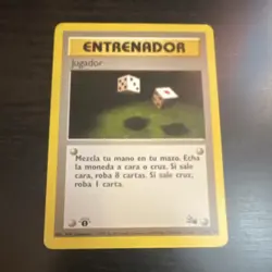 Pokemon Gambler 60/62 Fossil 1st Edition Trainer Regular Common Spanish 1999 - Image 1