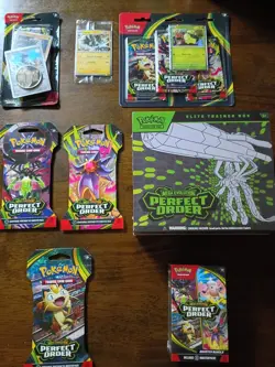 Pokemon Mega Evolution Perfect Order Elite Trainer Box Lot - LOTS OF EXTRAS - Image 1