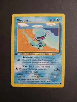 Pokemon TCG Wooper82/111 + Quagsire 45/111 Neo Genesis Set 1st Edition NM WOTC - Image 2