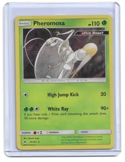 2018 Pokemon - Sun &Moon: Forbidden Light Pheromosa #11/131 Holo - Image 1