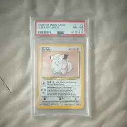 Pokemon Clefairy Base Set Holo Rare 005/102 PSA 8 English TCG - Image 1