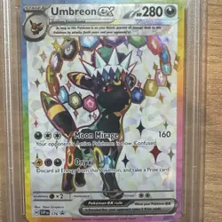 2025 POKEMON SVP EN-SV BLACK STAR PROMO #176 UMBREON EX PSA 9 - Image 3