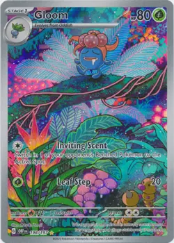 NM-Mint Gloom - 198/197 - Illustration Rare Pokemon Obsidian Flames - Image 1