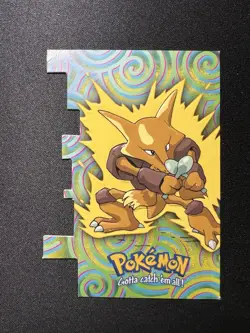 Pokemon TOPPS The Movie Animation Non Holo DIE CUT Alakazam EV9 of 12 - Image 1