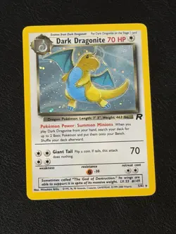 Pokemon TCG Dark Dragonite Holo Rare – Team Rocket 5/82 – WOTC - Image 1