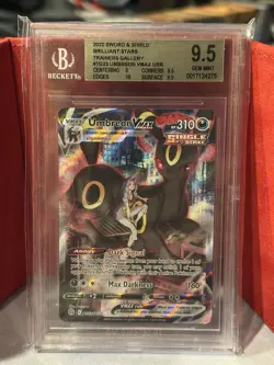 Pokemon Umbreon VMAX Trainer Gallery Brilliant Stars #TG23/TG30 BGS 9.5 - Image 1