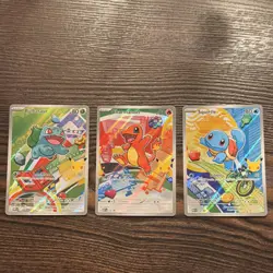 Pokemon TCG Kanto Starter Trio Promo Set – Charmander, Bulbasaur, Squirtle - Image 1