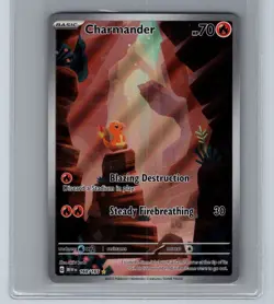 Charmander 168/165 Illustration rare SV:151 - Pokemon TCG NM - Image 1