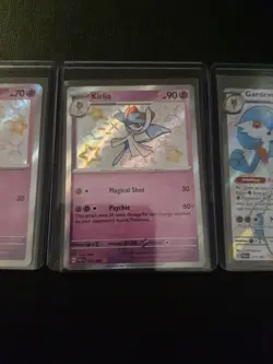 Ralts & Kirlia & Gardevoir ex 153 154 217 Shiny Rare Paldean Fates NM Pokemon - Image 3