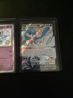 Ralts & Kirlia & Gardevoir ex 153 154 217 Shiny Rare Paldean Fates NM Pokemon - Image 4