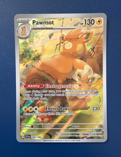 Pokemon TCG Pawmot 209/198 Illustration Rare Full Art, Scarlet & Violet NM-MT - Image 1