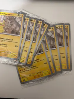 Pokemon TCG Pikachu At The Museum Jumbo Promo Card Brand New Sealed x10 - Image 1