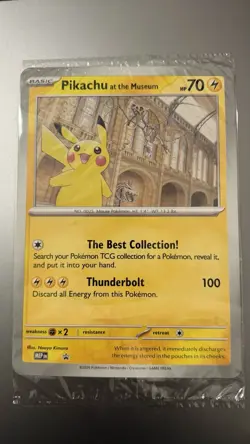 Pokemon TCG Pikachu At The Museum Jumbo Promo Card Brand New Sealed x10 - Image 2