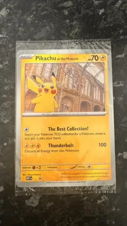 Pokemon TCG Pikachu At The Museum Promo Card (Brand New/Sealed + Ecology Booklet - Image 2