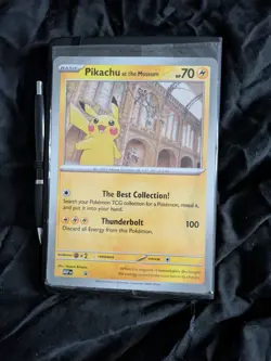 Pokemon TCG Pikachu at the Museum Jumbo Promo Card – Brand New / Sealed – UK - Image 1