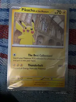 X2 Pokemon TCG Brand New Sealed Pikachu At The Museum Large Jumbo Promo Card ✅🤝 - Image 1