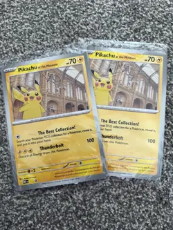 Pokemon TCG Pikachu At The Museum Promo Card Brand New & Sealed x2 - Image 1