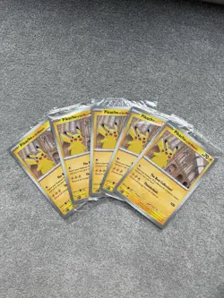 Pokemon TCG Pikachu At The Museum Promo Card - Brand New Sealed x5 - Image 1