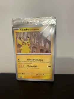 X6 Pokemon TCG Pikachu At The Museum Promo Card Brand New & Sealed - Image 3