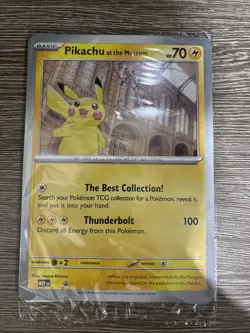 Pokemon TCG Pikachu At The Museum Promo Card Brand New & Sealed - Image 1