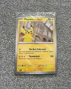 Pokemon TCG : Pikachu At The Museum Promo Card Brand New & Sealed ✅ - Image 1