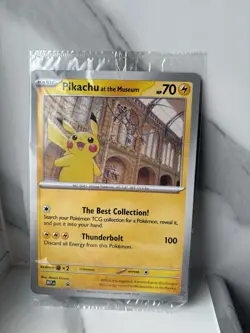 Pokemon TCG Pikachu At The Museum Jumbo Promo Card Sealed Brand New - Image 1