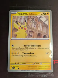 Brand New Sealed - Pokemon TCG Pikachu At The Museum Promo Card - Image 1
