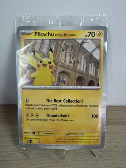 Brand New Sealed - Pokemon TCG Pikachu At The Museum Promo Card - Image 1